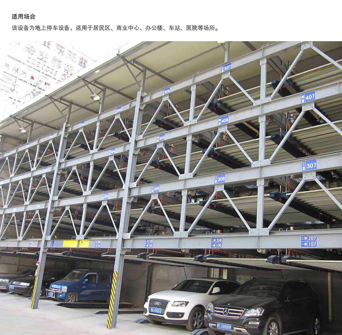 机械车位四至六层PSH4-6升降横移机械停车设备适用场合.jpg