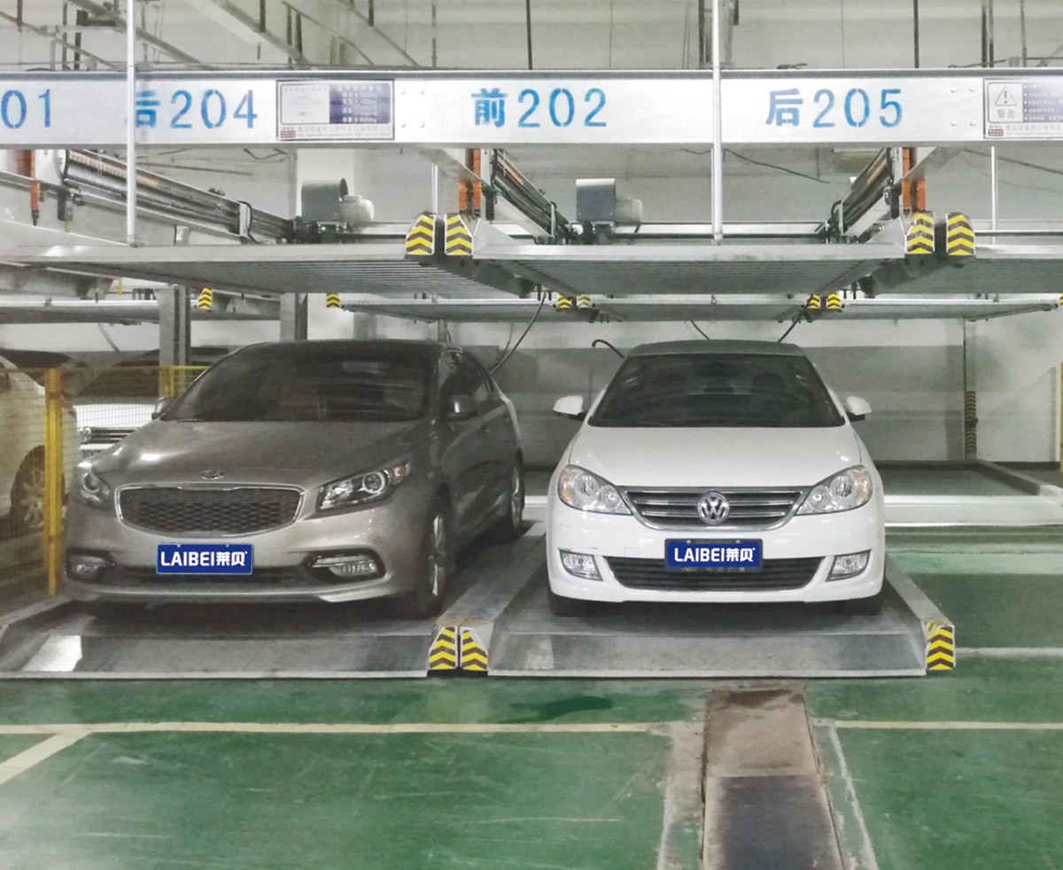 重庆机械车位PSH2重列二层升降横移机械式立体停车设备