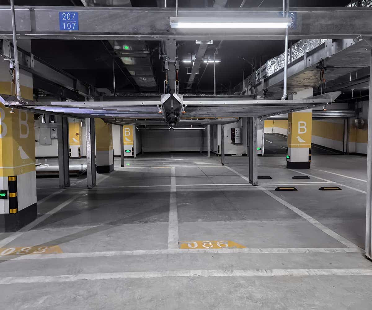 横移式立体停车位停稳不准的问题